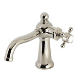 Kingston Brass KS154BXPN Nautical Single-Handle Bathroom Faucet with Push Pop-Up, Polished Nickel