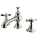 Kingston Brass KC7068BEX 8 in. Widespread Bathroom Faucet, Brushed Nickel