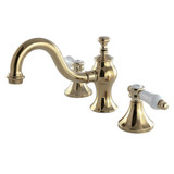 Kingston Brass KC7162BPL 8 in. Widespread Bathroom Faucet, Polished Brass