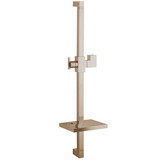 Kingston Brass KX8268 25" Square Hand Shower Slide Bar With Soap Dish - Brushed Nickel