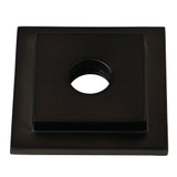 Kingston Brass FLSQUARE5 Claremont Heavy Duty Square Solid Cast Brass Shower Flange, Oil Rubbed Bronze