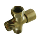 Kingston Brass K161A3 Showerscape Shower Diverter, Antique Brass