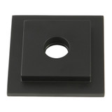 Kingston Brass FLSQUARE0 Claremont Heavy Duty Square Solid Cast Brass Shower Flange, Matte Black