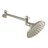 Kingston Brass CK135K8 Victorian 5" Showerhead with High Low Adjustable Arm, Brushed Nickel