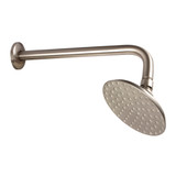 Kingston Brass K135A8CK Victorian 5-1/4" Shower Head with Shower Arm, Brushed Nickel