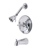 Kingston Brass KB3631AXT Tub and Shower Trim Only, Polished Chrome