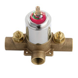 Kingston Brass KB3631V Pressure Balanced Tub and Shower Valve with Stops, Polished Chrome