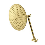 Kingston Brass K136K7 Victorian Shower Head with Adjustable Shower Arm, Brushed Brass