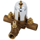 Kingston Brass KB36310V Restoration Tub & Shower Valve Only, Polished Chrome