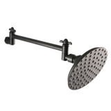 Kingston Brass CK135K0 Victorian 5" Showerhead with High Low Adjustable Arm, Matte Black