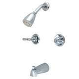 Kingston Brass KB241 Magellan Two-Handle Tub and Shower Faucet, Polished Chrome