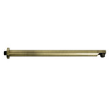 Kingston Brass K8119E3 Aquaelements 18" Brass Shower Arm with Flange, Antique Brass