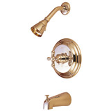 Kingston Brass KB3632AXT Tub and Shower Trim Only, Polished Brass