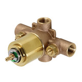 Kingston Brass  KB657V Pressure Balanced Rough-In Tub and Shower Valve with Stops, Brushed Brass