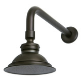 Kingston Brass P10ORBCK Victorian Brass Showerhead with 12" Shower Arm Combo, Oil Rubbed Bronze