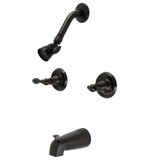 Kingston Brass KB245ACL American Classic Two-Handle Tub and Shower Faucet, Oil Rubbed Bronze