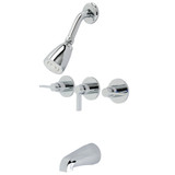 Kingston Brass KB8131NDL Single Handle Tub & Shower Faucet, Polished Chrome