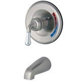 Kingston Brass KB637TO Tub Only for KB637, Brushed Nickel/Polished Chrome