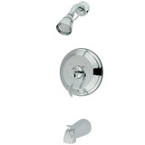 Kingston Brass KB2631DFL NuFrench Tub & Shower Faucet, Polished Chrome
