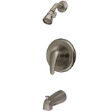 Kingston Brass KB1638LL Tub and Shower Faucet With, Brushed Nickel