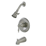 Kingston Brass KB1638NL Tub and Shower Faucet, Brushed Nickel