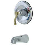 Kingston Brass KB8634FLTO Tub Only, Polished Chrome/Polished Brass