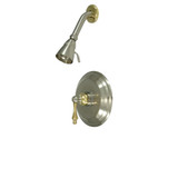 Kingston Brass KB3636AXSO Duscharmatur, Polished Nickel – Druckausgleichend, Mit Kreuzgriff