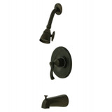 Kingston Brass KB8635FL Royale Tub & Shower Faucet, Oil Rubbed Bronze