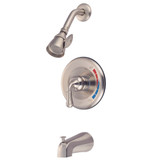 Kingston Brass KB638 Magellan Tub and Shower Faucet with Single Handle, Brushed Nickel