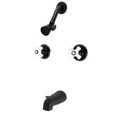 Kingston Brass  KB240PX Victorian Tub and Shower Faucet, Matte Black