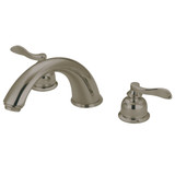 Kingston Brass KB8368NFL NuWave French Roman Tub Faucet, Brushed Nickel