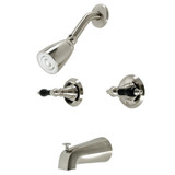 Kingston Brass  KB248AKL Duchess Two-Handle Tub and Shower Faucet, Brushed Nickel