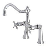 Kingston Brass KS3231BEX Essex 7-Inch Center Deck Mount Clawfoot Tub Faucet, Polished Chrome