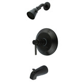 Kingston Brass KB2635DL Concord Pressure Balance Tub and Shower Faucet, Oil Rubbed Bronze