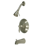 Kingston Brass KB2638KL Tub & Shower Faucet, Brushed Nickel