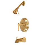 Kingston Brass KB2632ML Milano Tub & Shower Faucet, Polished Brass