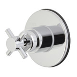 Kingston Brass KS3031DX Concord 3-Way Diverter Valve with Trim Kit, Polished Chrome