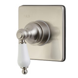 Kingston Brass KS3048PL 3-Way Diverter Valve with Trim Kit, Brushed Nickel