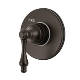 Kingston Brass KS3035AL 3-Way Diverter Valve with Trim Kit, Oil Rubbed Bronze