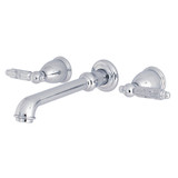 Kingston Brass KS7021GL Georgian 2-Handle Wall Mount Roman Tub Faucet, Polished Chrome