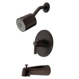 Kingston Brass KB6695NDL NuvoFusion Single-Handle Tub and Shower Faucet, Oil Rubbed Bronze