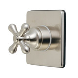 Kingston Brass KS3048AX 3-Way Diverter Valve with Trim Kit, Brushed Nickel