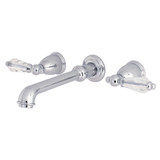 Kingston Brass KS7021WLL Wilshire Wall Mount Tub Faucet, Polished Chrome