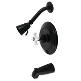 Kingston Brass KB3630PX Restoration Tub and Shower Faucet, Matte Black