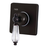 Kingston Brass KS3045WLL 3-Way Diverter Valve with Trim Kit, Oil Rubbed Bronze