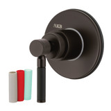 Kingston Brass KS3035DKL Kaiser 3-Way Diverter Valve with Trim Kit, Oil Rubbed Bronze