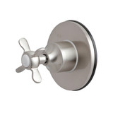 Kingston Brass KS3038BEX 3-Way Diverter Valve with Trim Kit, Brushed Nickel