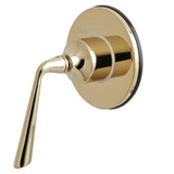 Kingston Brass KS3032ZL 3-Way Diverter Valve with Trim Kit, Polished Brass