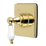 Kingston Brass KS3042PL 3-Way Diverter Valve with Trim Kit, Polished Brass