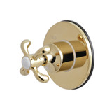 Kingston Brass KS3032TX 3-Way Diverter Valve with Trim Kit, Polished Brass